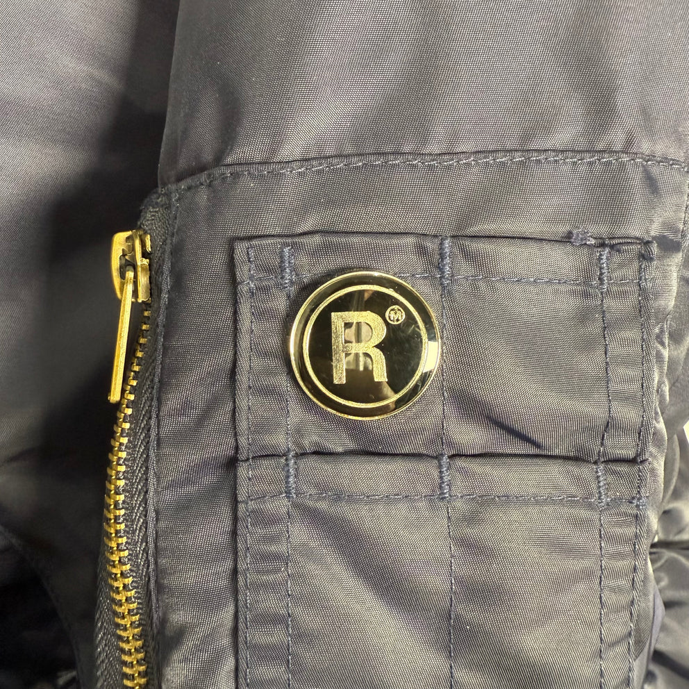 Martine Rose 'Classic' Navy Cropped Bomber Jacket Size S