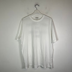 Saint Laurent Paris White Address Logo T-Shirt Size L
