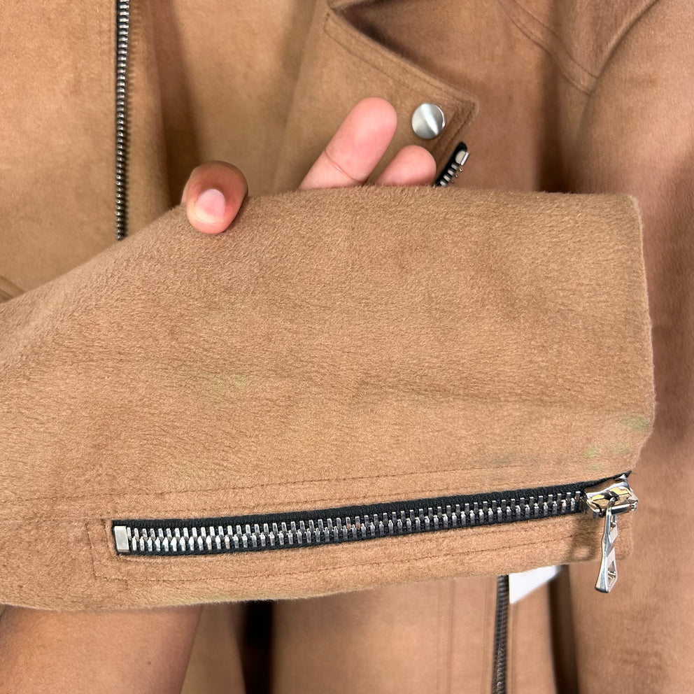 Balmain Suede Biker Jacket