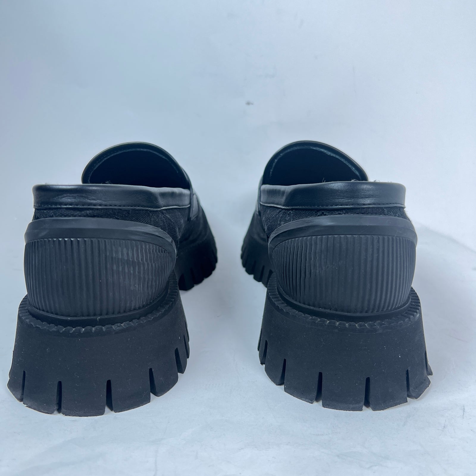 Gucci Black Maxi GG Jumbo Supreme Loafer Size GG 10.5