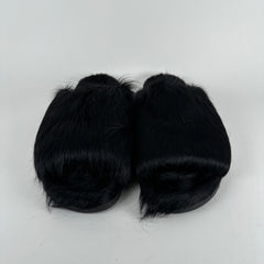 Rick Owens Ponyhair Fur Granolas Slip Ons Size 44