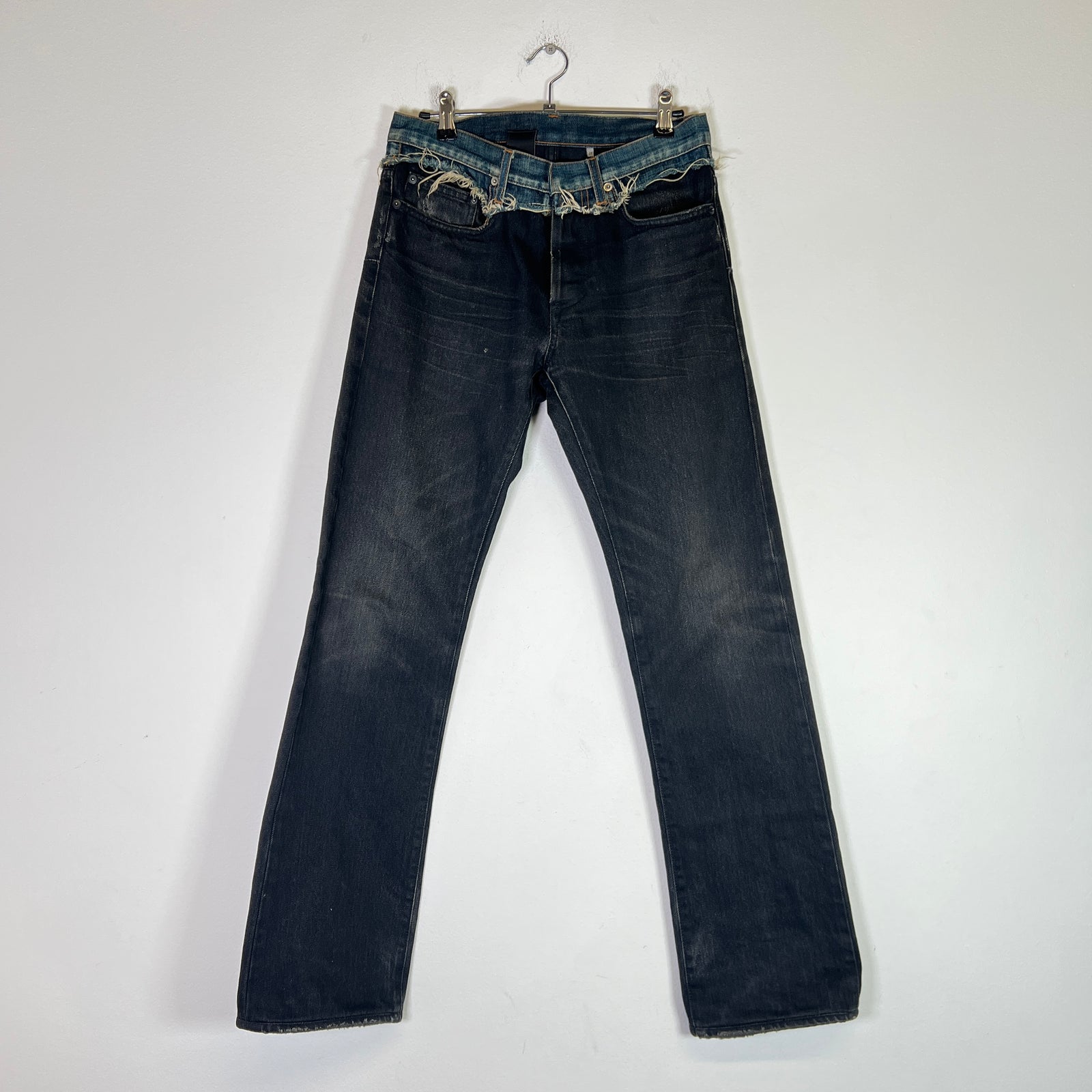 Dior Homme AW06 'These Grey Days' Cummerbund Jeans Size 28