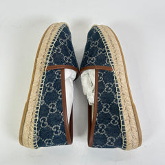 Gucci Blue Denim GG Espadrilles