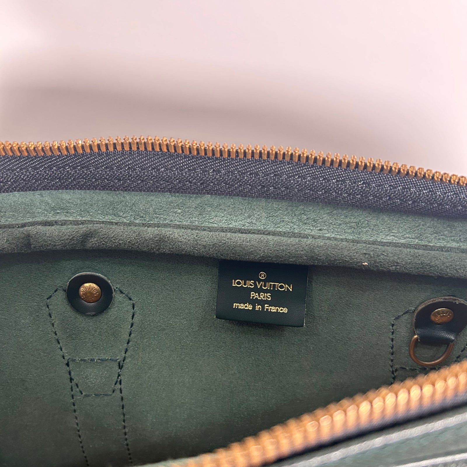 Louis Vuitton Green Boston Kendall Duffle Bag