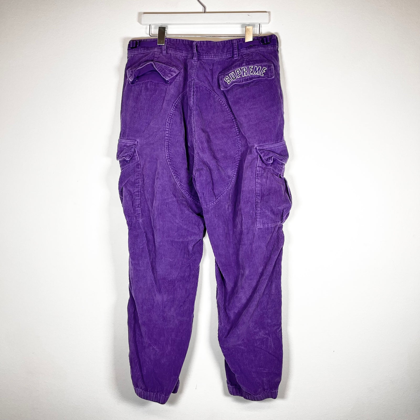 Supreme Purple Cordury Cargo Pants Size L