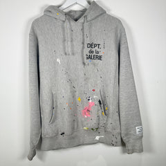 Gallery Dept. Grey Paint Splatter Hoodie Size S