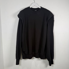 We11done Padded Shoulder Crewneck Size M