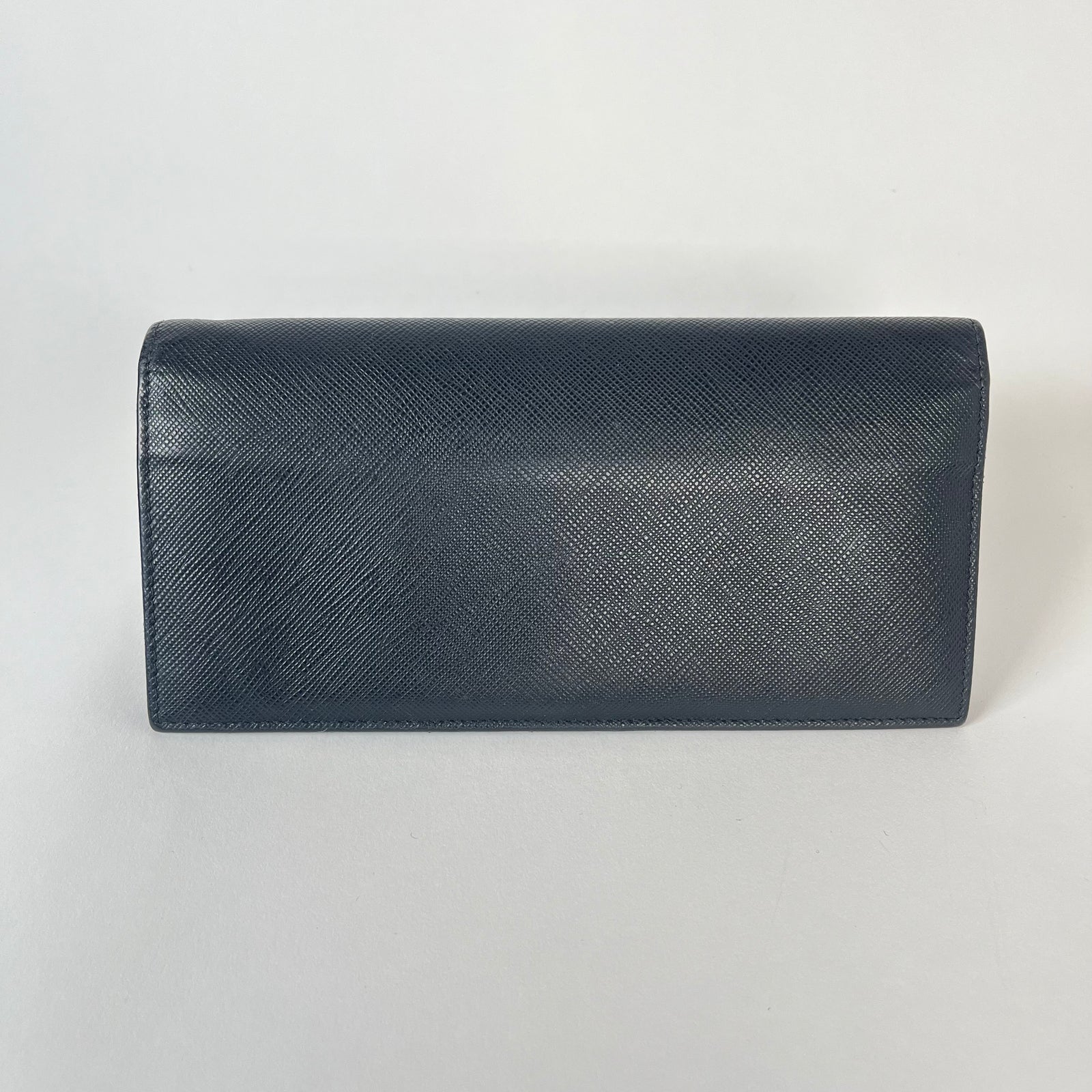 Prada Black Saffiano Leather Long Wallet