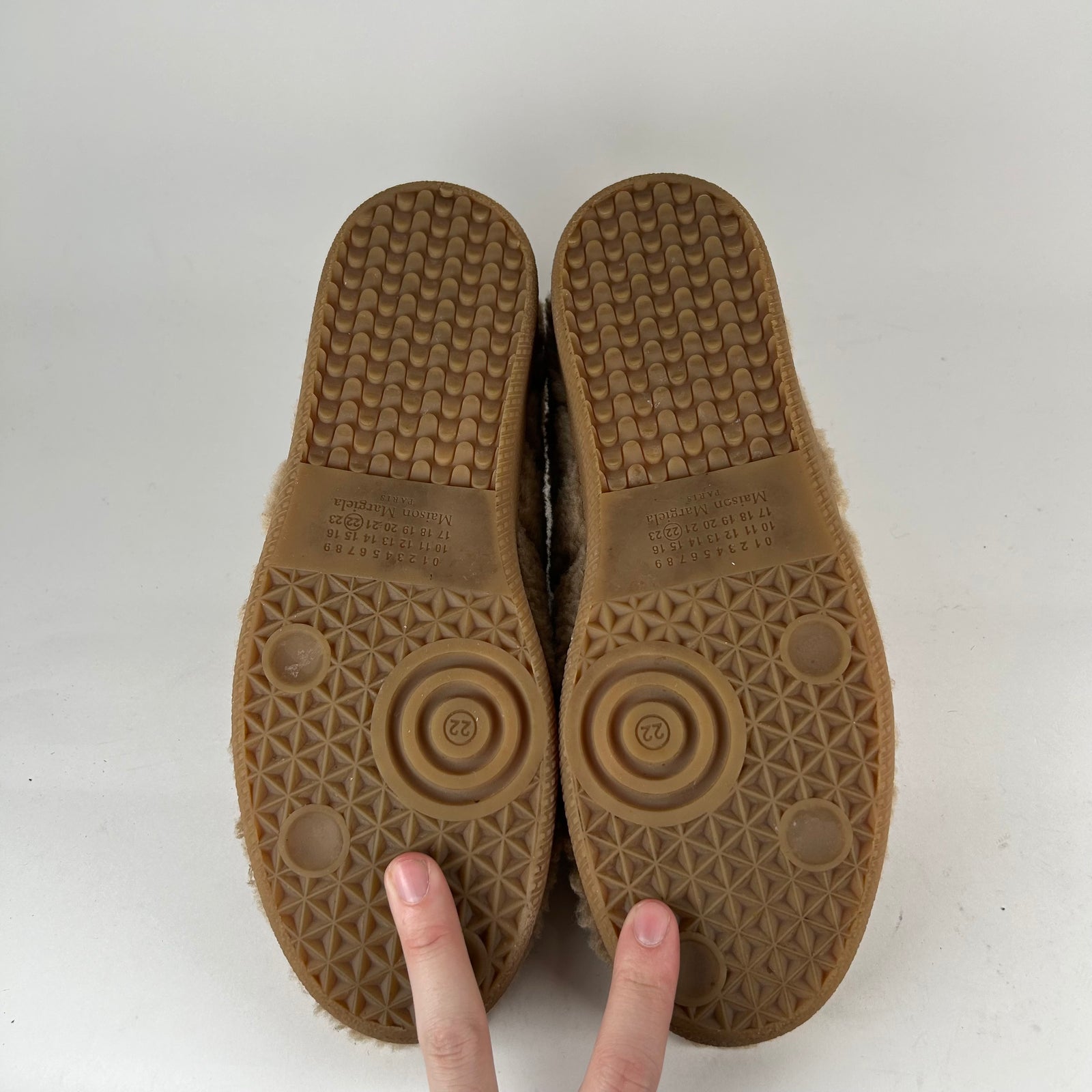 Maison Margiela Sherpa Brown Gats Size 42