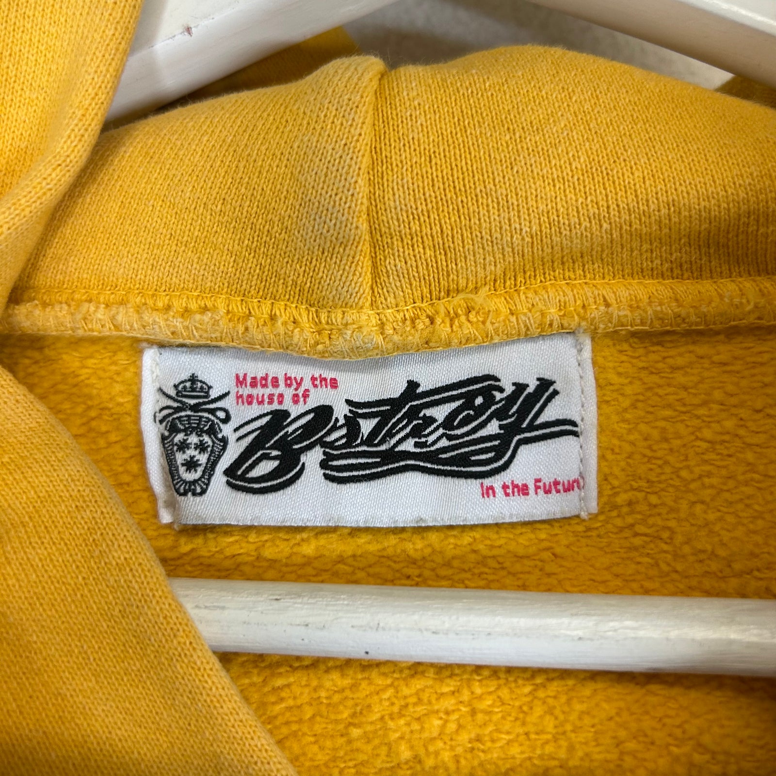 (B)Stroy Yellow F**k NYPD Hoodie Size S