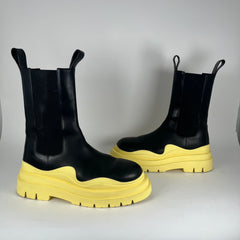 Bottega Veneta Leather Chelsea Rain Boots Size 11