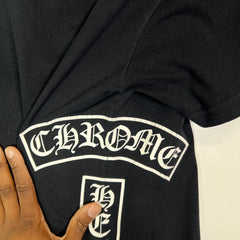 Chrome Hearts Black Vintage Fleur T-Bar Logo Pocket T-Shirt Size M