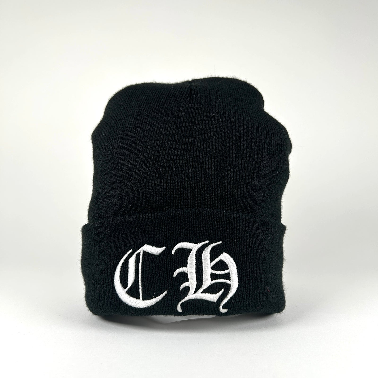 Chrome Hearts 'CH' Embrodiery Black Beanie