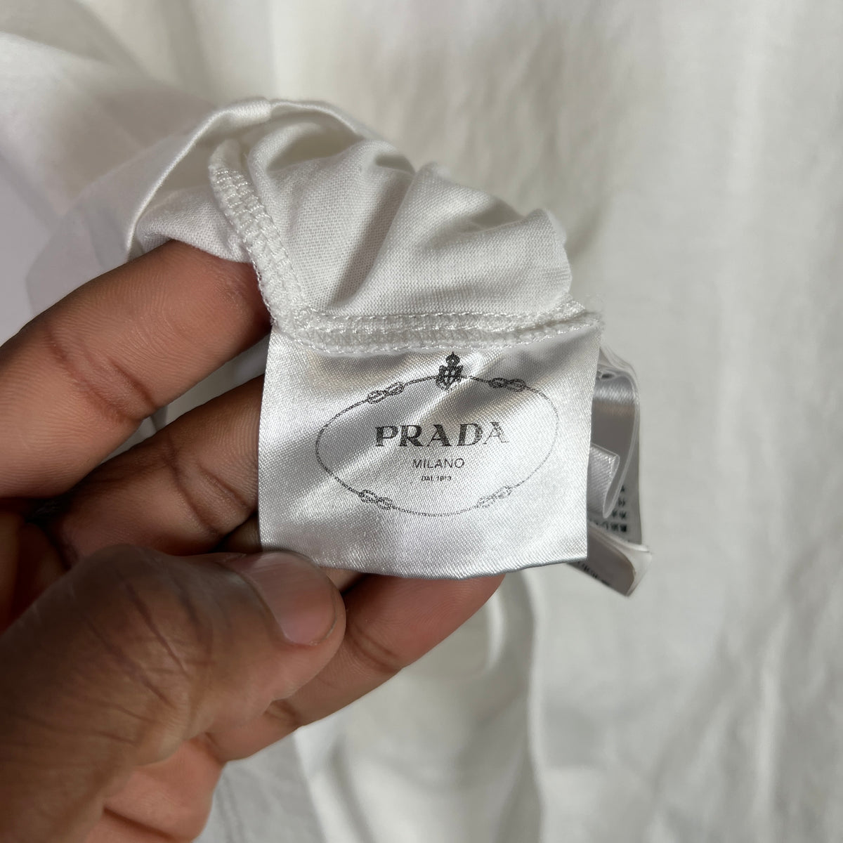 Prada Terry Cloth Logo T-Shirt