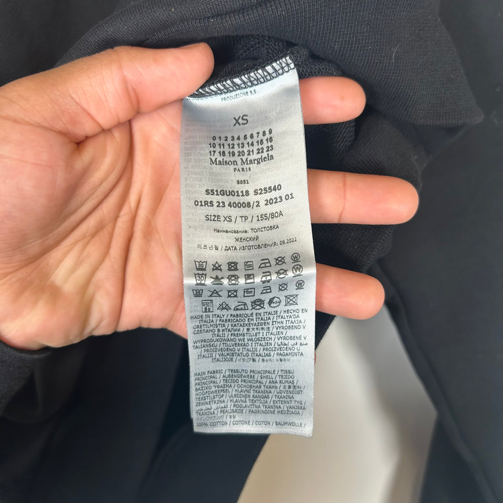 Maison Margiela Black Numbers Motif Crewneck Size XS