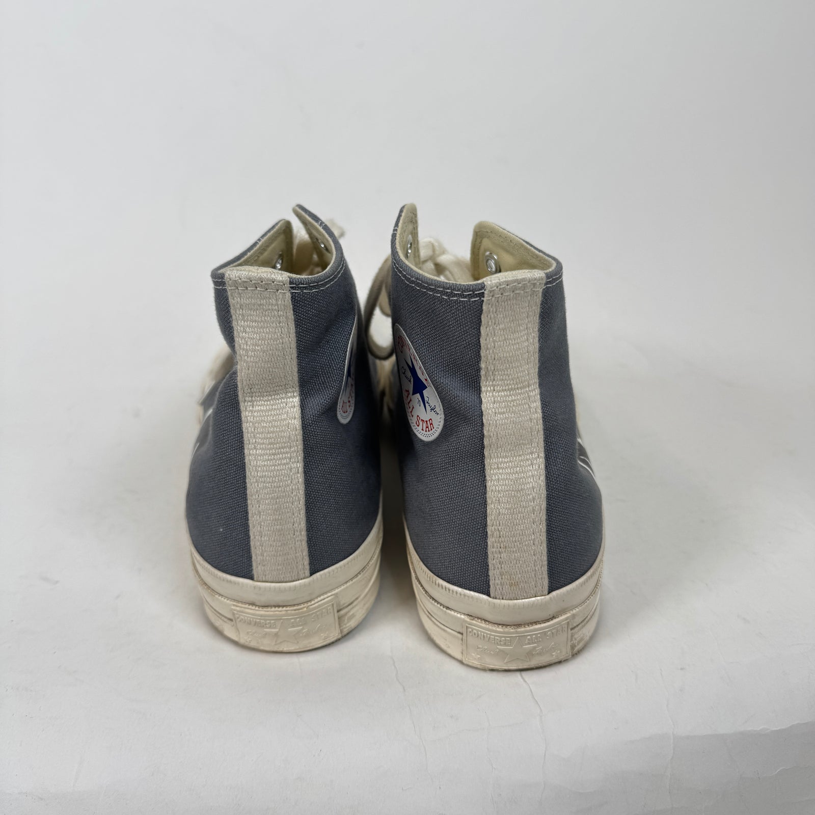 CDG Grey High Top Converse Size 10