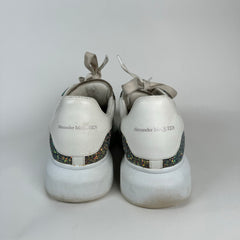 Alexander McQueen Multicolor Glitter Sneakers Size 38
