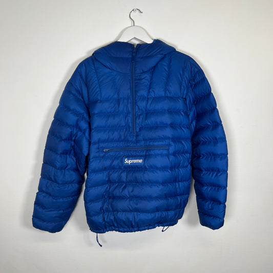 Supreme Micro Down Blue Jacket Size M