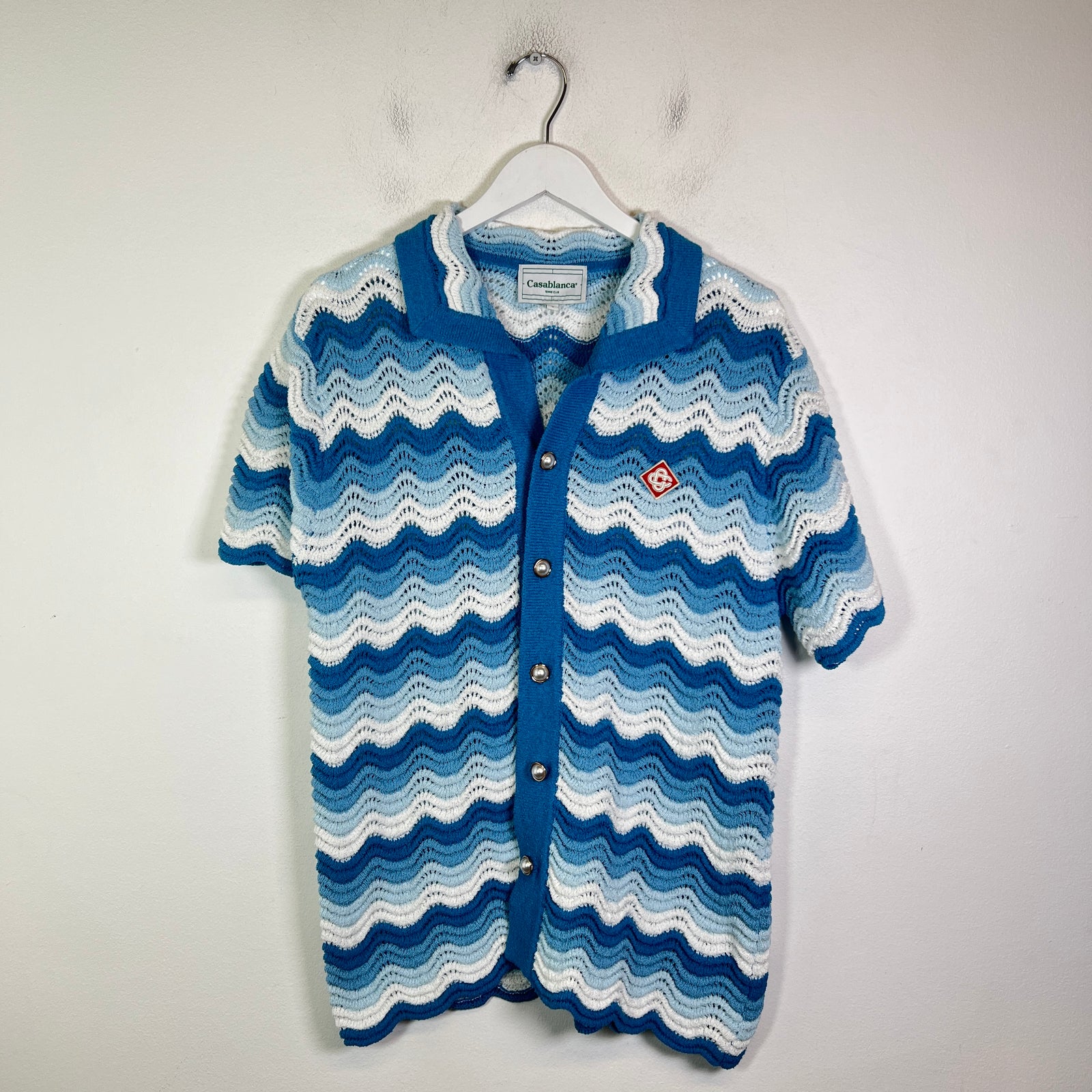 Casablanca Wavy Gradient Crochet Shirt