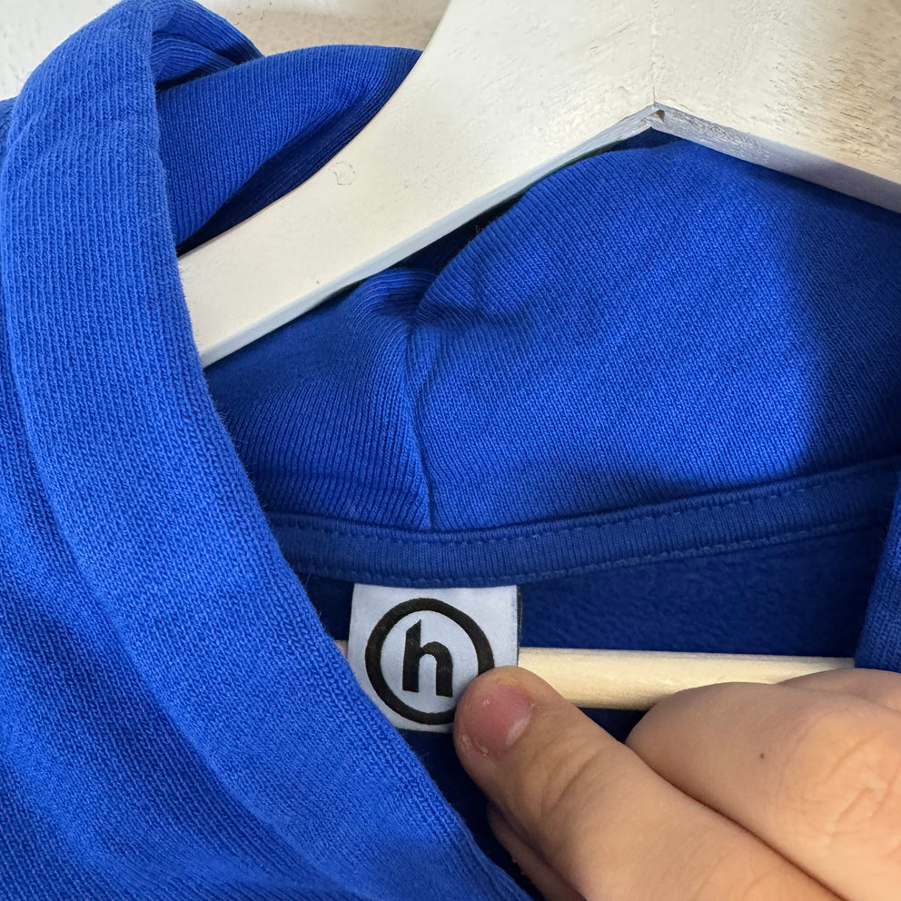 Hidden NY Blue/Cream Logo Hoodie Size M