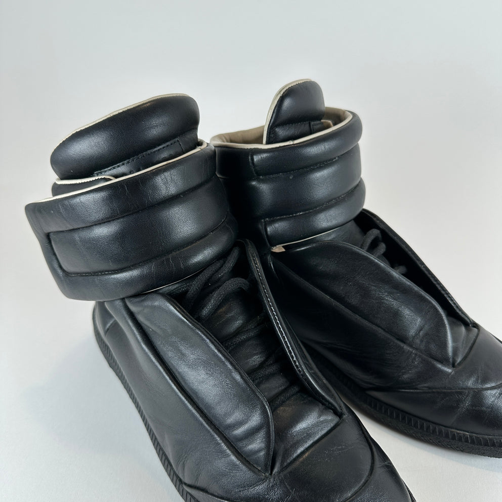 Maison Margiela Re-Edition Black Leather Hightop Futures
