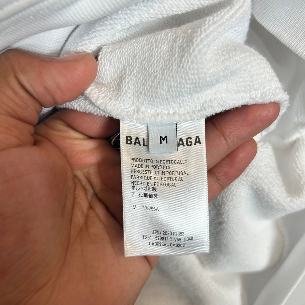 Balenciaga White Copyright Logo Size M
