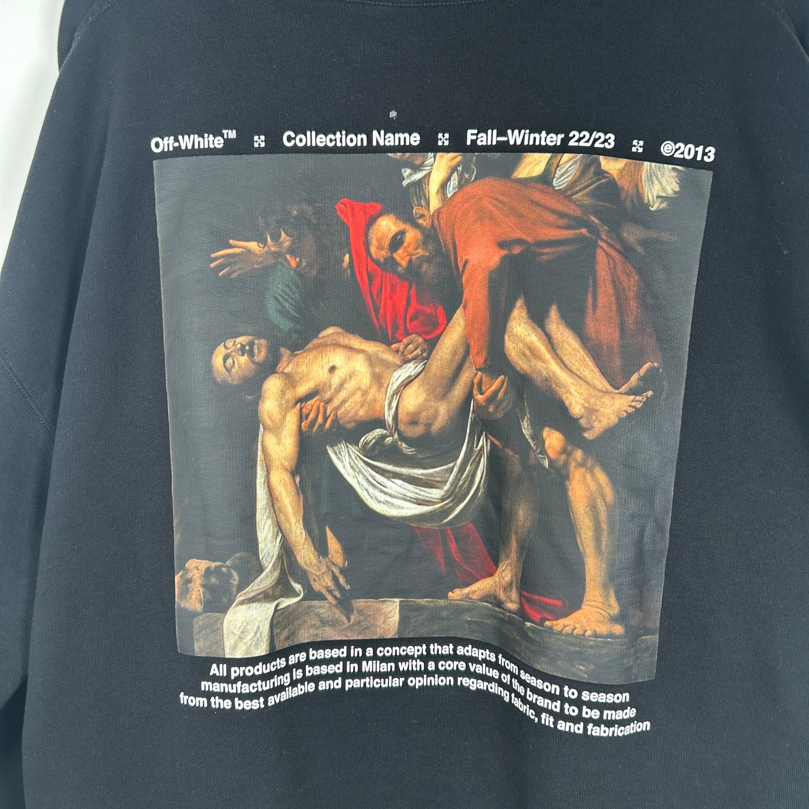 Off-White Caravaggio Graphic Hoodie Size XXL