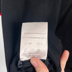 Moncler Black/Red SS Polo Size S