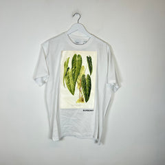 Burberry White Plant Tee Size L