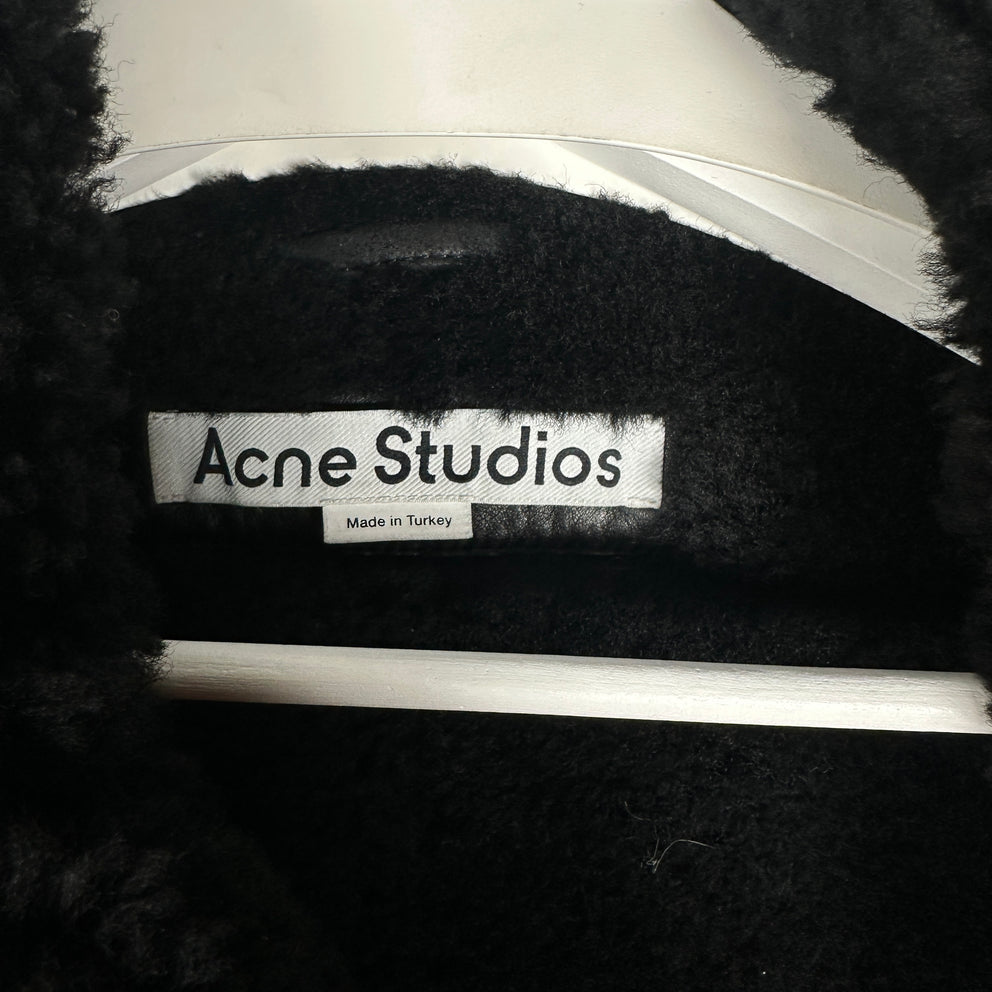 Acne Sherling Flight Jacket Size 48