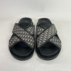 Dior Oblique Jacquard Aqua Sandals