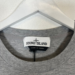 Stone Island Grey Logo T-Shirt Size L