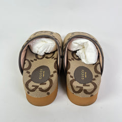 Gucci Jumbo GG Canvas Platform Sandals