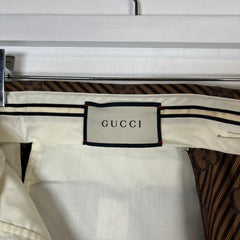 Gucci Diagonal GG Monogram Brown Suit Set