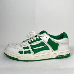 Amiri White/Green Skel Low-Top Sneaker Size 43