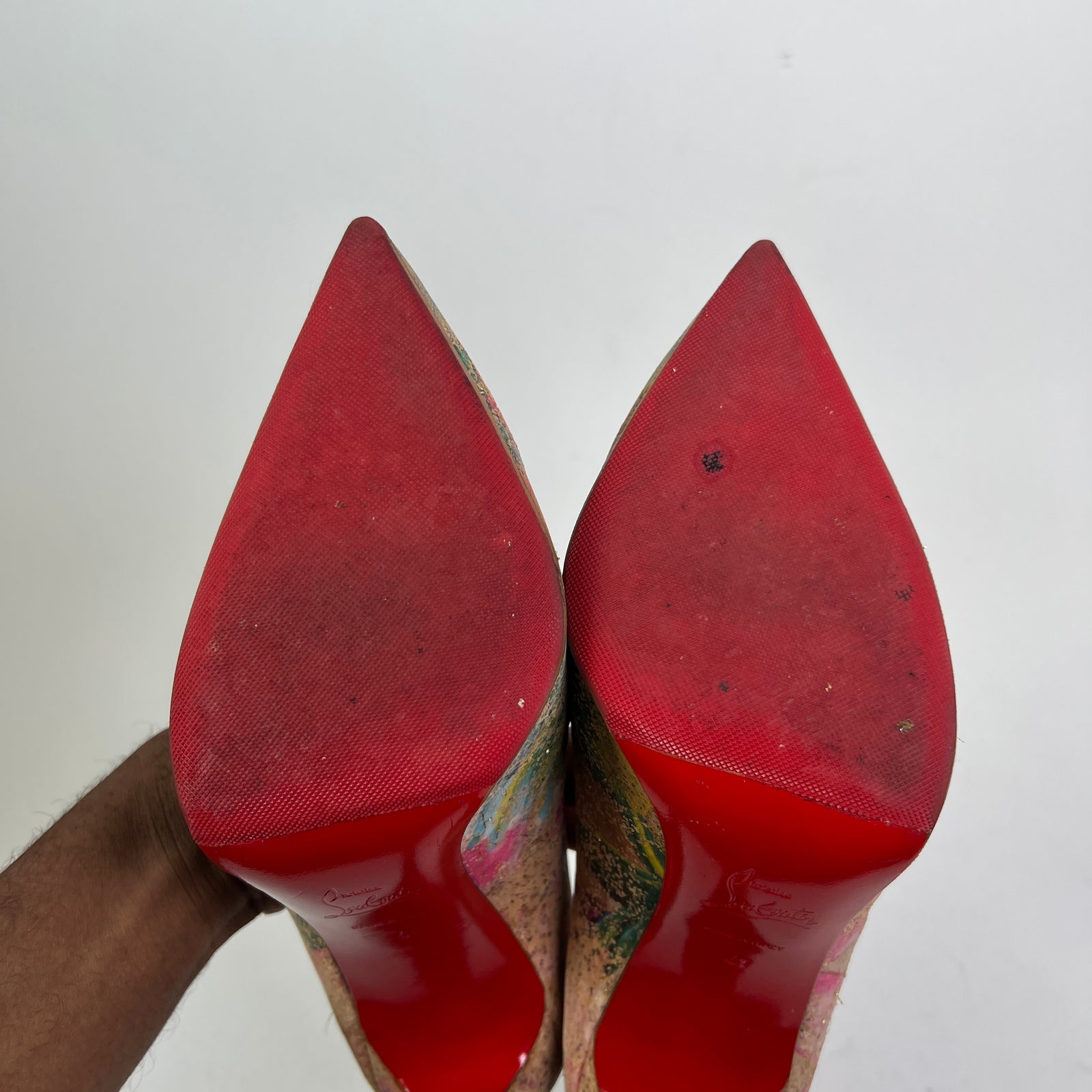 Christian Louboutin Blooming Cork Pigalle Follies 100 Heels