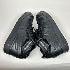 CDG x Nike Black Mid Air Force 1 Size 7