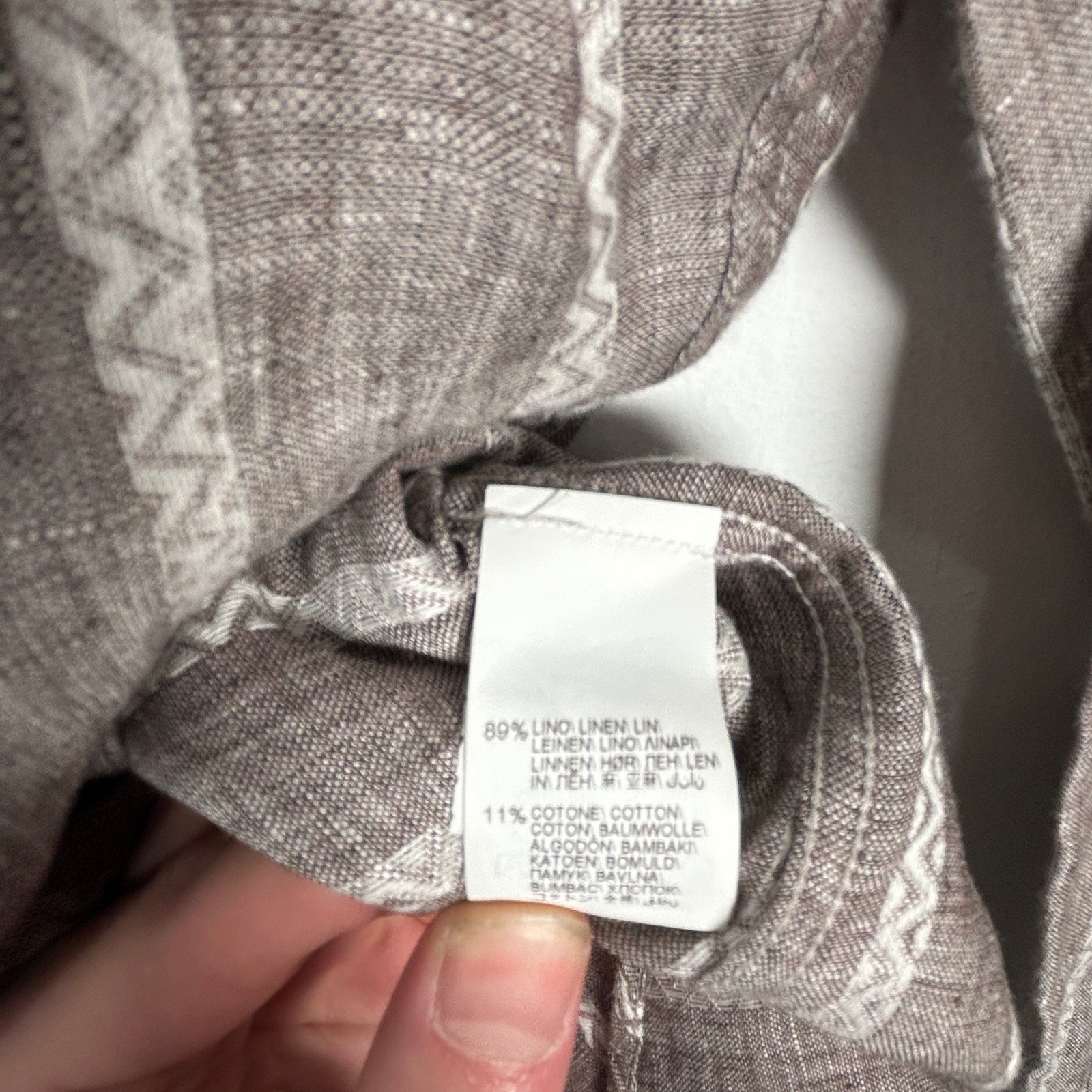 Brunello Cucinelli Collarless Shirt Size XS