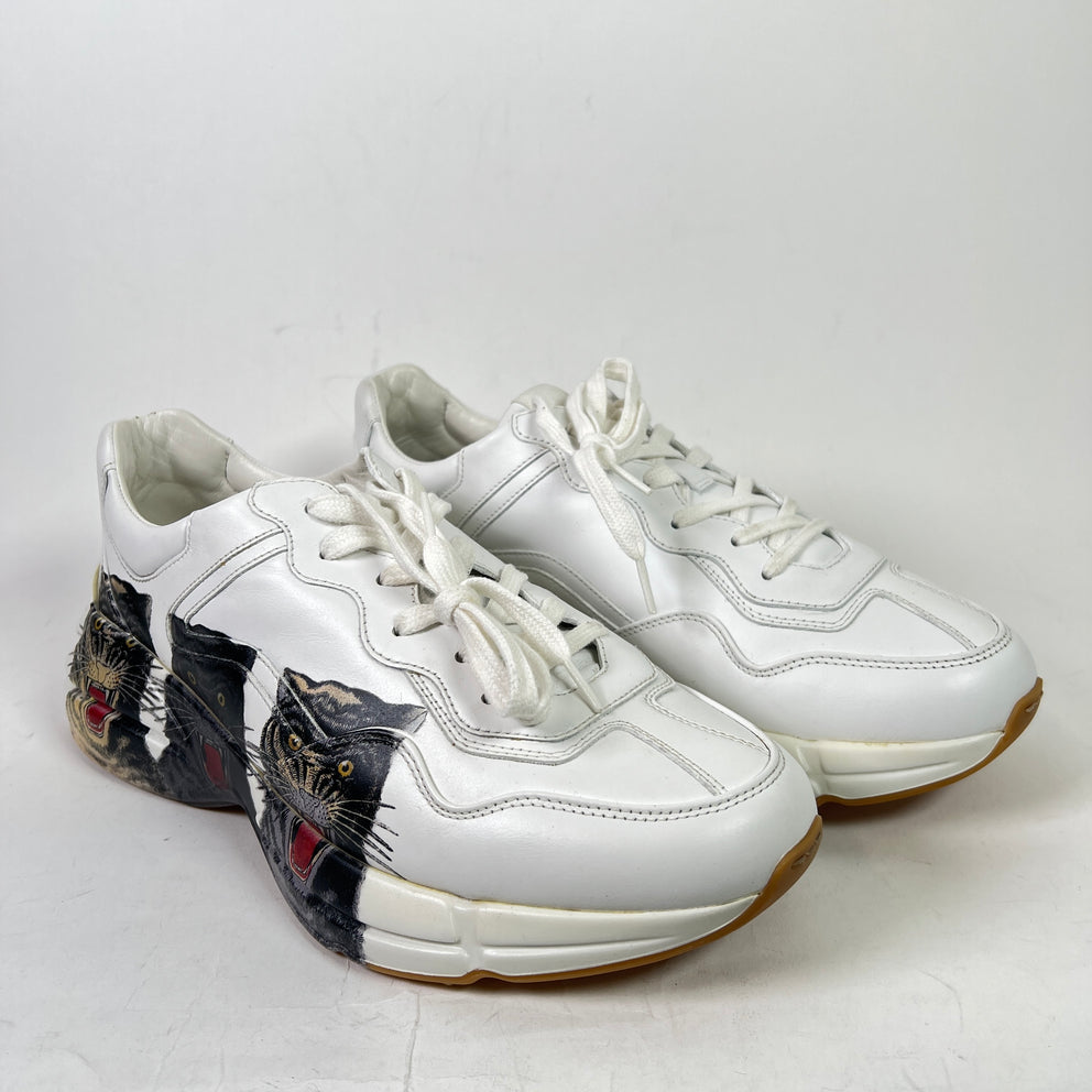 Gucci Tiger Print Rhyton Sneakers