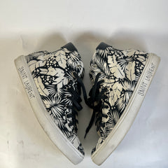 Saint Laurent Floral Malibu Mid Top Sneaker Size 41