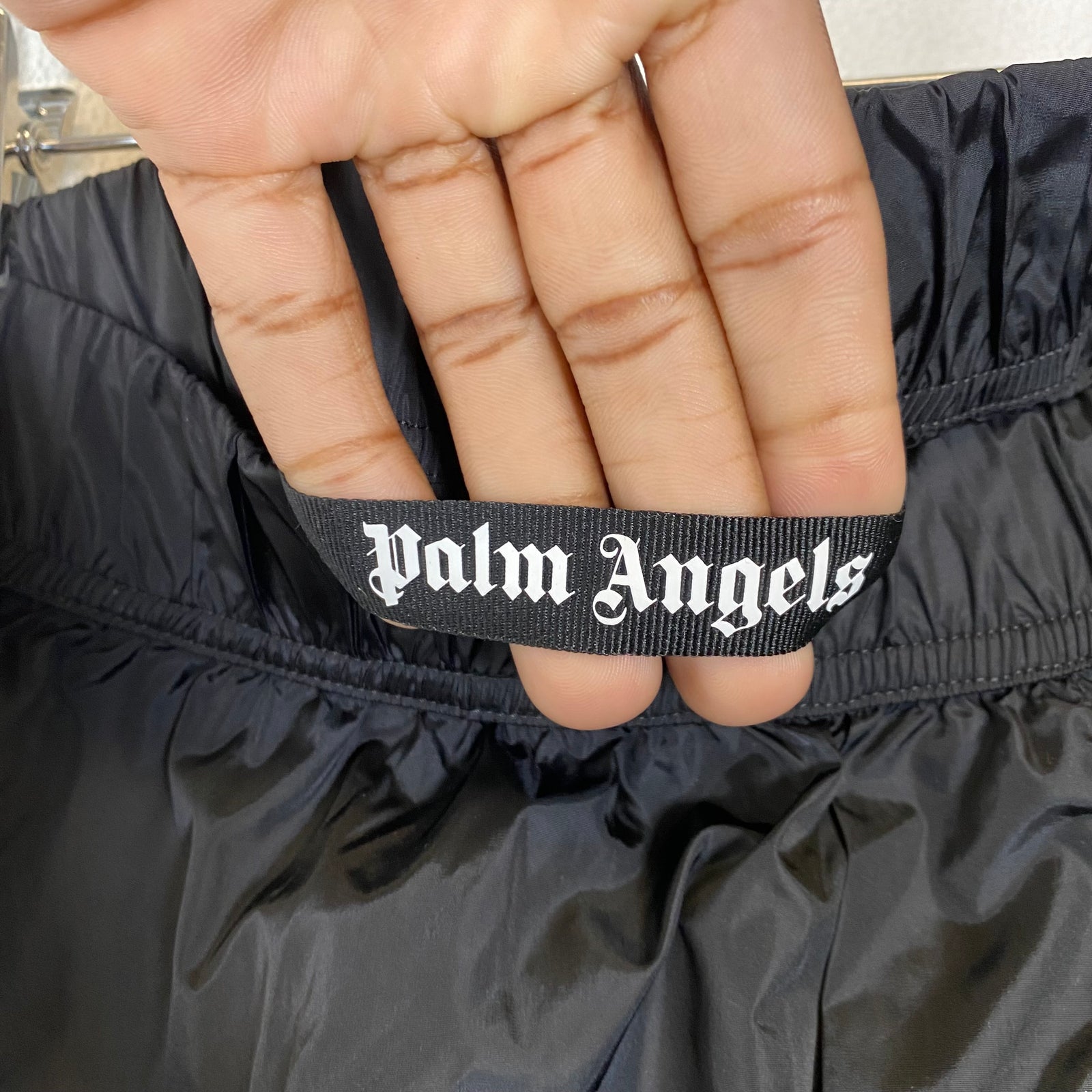 Palm Angels Black Nylon Cargo Track Pants Size S