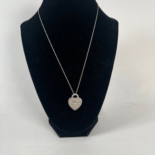 Tiffany Heart Pendant Sterling Silver
