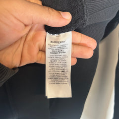 Burberry Black Tape Detail Hoodie Size M