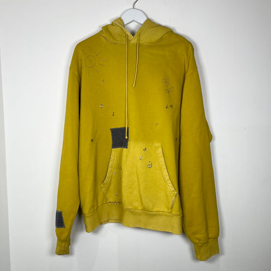 Marni Sequin Yellow Hoodie Size L