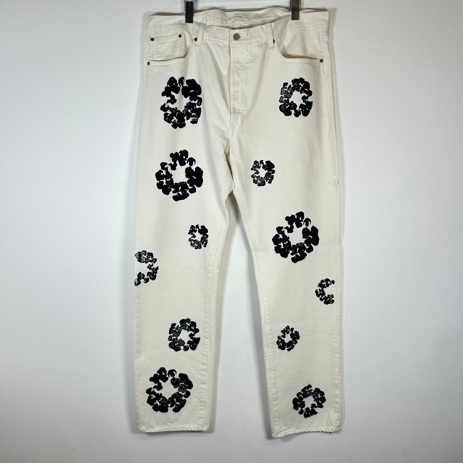 Denim Tears White Wreath Denim Jeans Size 40