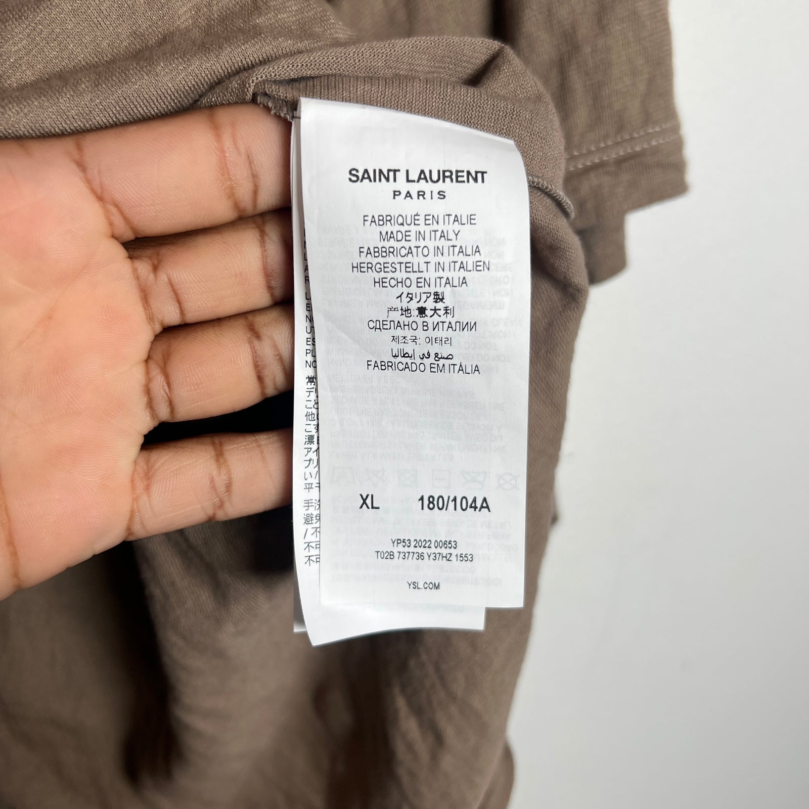 Saint Laurent Reverse Logo T-Shirt
