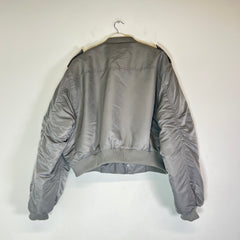 Entire Studios Grey A-2 Bomber Jacket Size M