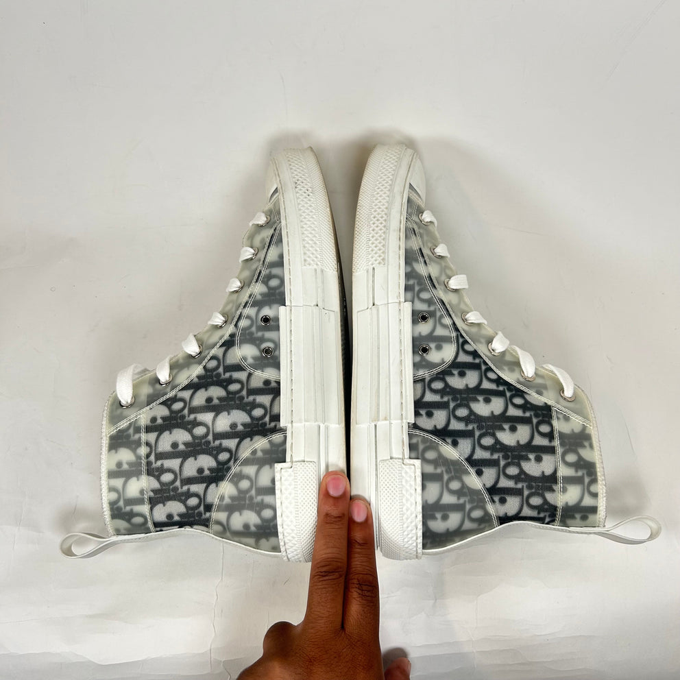 Dior B23 Black/White High Top Sneaker Size 44