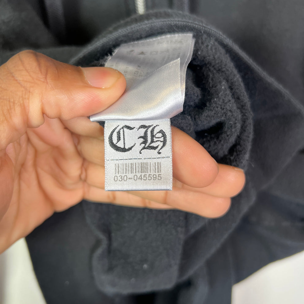 Chrome Hearts Floral Horseshoe Zip-Up Hoodie