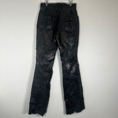 Yasuyuki Ishii Leather Patchwork Pants Size 30